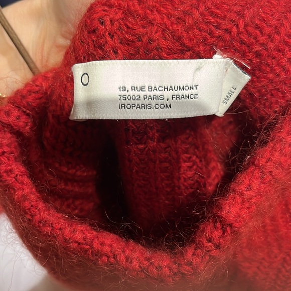 Iro Red Medford Sweater Size Small - Picture 2 of 4